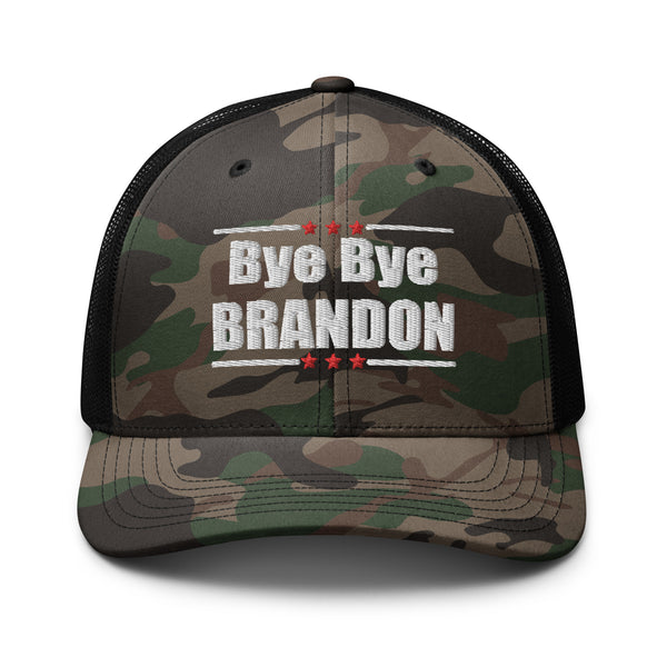 Bye Bye Brandon - Let's Go Brandon Camouflage trucker hat