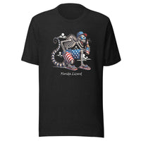 Florida Lizard - Patriotic American Flag Design Beer Unisex t-shirt