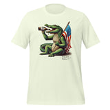 Beer Belly! Alligator American Flag and a Beer Unisex t-shirt