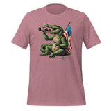 Beer Belly! Alligator American Flag and a Beer Unisex t-shirt