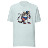 Florida Lizard - Patriotic American Flag Design Beer Unisex t-shirt