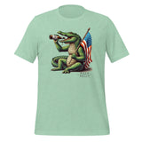 Beer Belly! Alligator American Flag and a Beer Unisex t-shirt