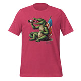 Beer Belly! Alligator American Flag and a Beer Unisex t-shirt