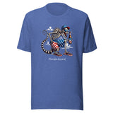 Florida Lizard - Patriotic American Flag Design Beer Unisex t-shirt