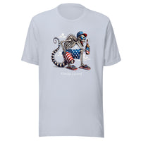 Florida Lizard - Patriotic American Flag Design Beer Unisex t-shirt