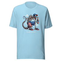 Florida Lizard - Patriotic American Flag Design Beer Unisex t-shirt