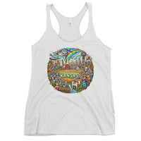 State of KANSAS - Sunflower State Women's Racerback Tank