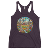 State of KANSAS - Sunflower State Women's Racerback Tank