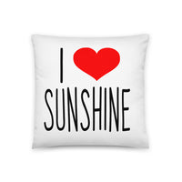 I LOVE SUNSHINE Basic Pillow