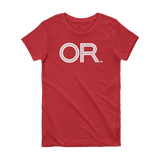 OR - State of Oregon Abbreviation Short Sleeve Women's T-shirt