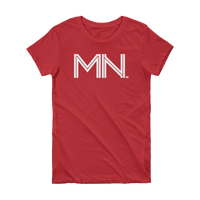 MN- State of Minnesota Abbreviation Short Sleeve Women's T-shirt