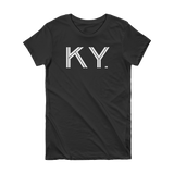 KY - State of Kentucky Abbreviation Short Sleeve Women's T-shirt