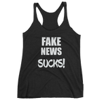 FAKE NEWS SUCKS! Women's tank top