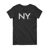 NY - State of New York Abbreviation Short Sleeve Women's T-shirt