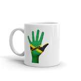 JAMAICA Hand Flag Coffee Mug