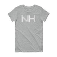 NH - State of New Hampshire Abbreviation Short Sleeve Women's T-shirt