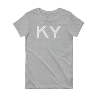 KY - State of Kentucky Abbreviation Short Sleeve Women's T-shirt