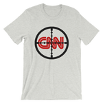 CNN With Cross Hairs Fake News - Men's Unisex short sleeve t-shirt