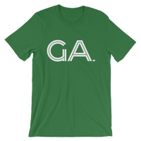 GA- State of GEORGIA Abbreviation Men's / Unisex short sleeve t-shirt