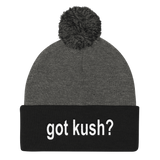 Got KUSH? Pom Pom Knit Stocking Cap