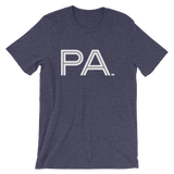 PA - State of Pennsylvania Abbreviation - Men's / Unisex short sleeve t-shirt
