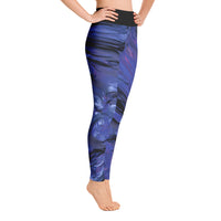 Funky Oil Paint Texture All Over Print Yoga Pants / Leggings