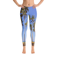 Palm Tree All Over Print Leggings / Yoga Pants