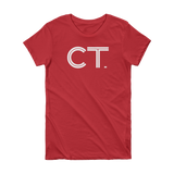 CT - Connecticut Abbreviation  Short Sleeve Women's T-shirt
