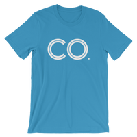 CO- State of Colorado Abbreviation Men' / Unisex short sleeve t-shirt