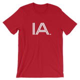 IA - State of IOWA Abbreviation T Shirt. Men's / Unisex short sleeve t-shirt