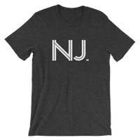 NJ - State of New Jersey Abbreviation  - Men's / Unisex short sleeve t-shirt