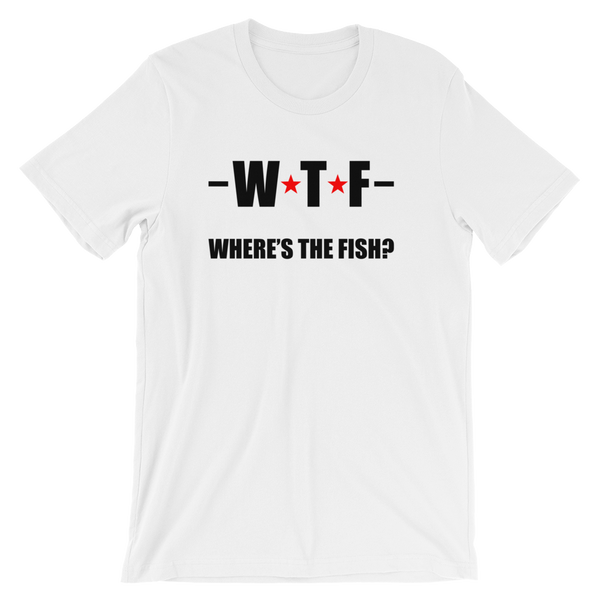 WTF - Where's The Fish? Funny Fishing Tee - Men's / Unisex short sleev –  Limited Rags