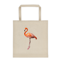 Pink Flamingo Durable Canvas Tote Bag