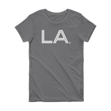 LA- State of Louisiana Abbreviation Short Sleeve Women's T-shirt