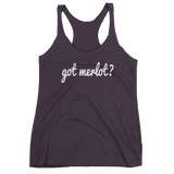 Got MERLOT? Women's Red Wine tank top