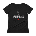 I'm A VAGITARIAN - Ladies' Scoopneck T-Shirt