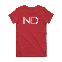ND - State of  North Dakota Abbreviation Short Sleeve Women's T-shirt