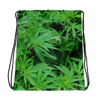 Marijuana All Over Print Drawstring bag