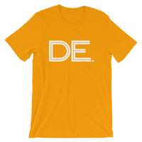 DE- State of DELAWARE Abbreviation Men's / Unisex short sleeve t-shirt