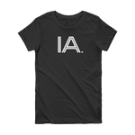 IA - State of Iowa Abbreviation Short Sleeve Women's T-shirt