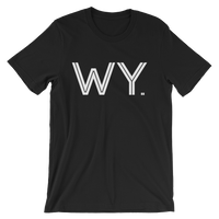 WY - State of Wyoming Abbreviation - Men's / Unisex short sleeve t-shirt