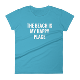 The Beach is My Happy Place - Women's short sleeve t-shirt