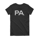 PA - State of Pennsylvania Abbreviation Short Sleeve Women's T-shirt