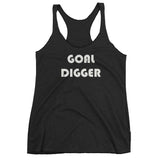 GOAL DIGGER Women's Positive Mindset Tank Top! Women's Racerback Tank