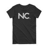 NC - State of North Carolina Abbreviation Short Sleeve Women's T-shirt