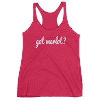 Got MERLOT? Women's Red Wine tank top