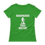 Backpacker Lives Matter! Ladies' Scoopneck T-Shirt