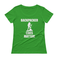 Backpacker Lives Matter! Ladies' Scoopneck T-Shirt