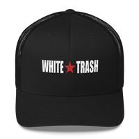 White Trash W/ Limited Rags Red Star Embroidered Trucker Cap