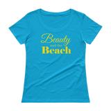Beauty And The Beach - Ladies' Scoopneck T-Shirt